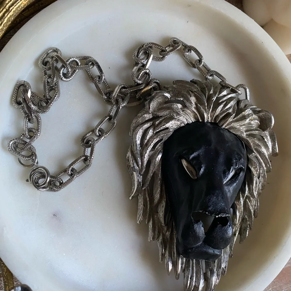 Vintage 1960’s unsigned Luca Razza Leo necklace